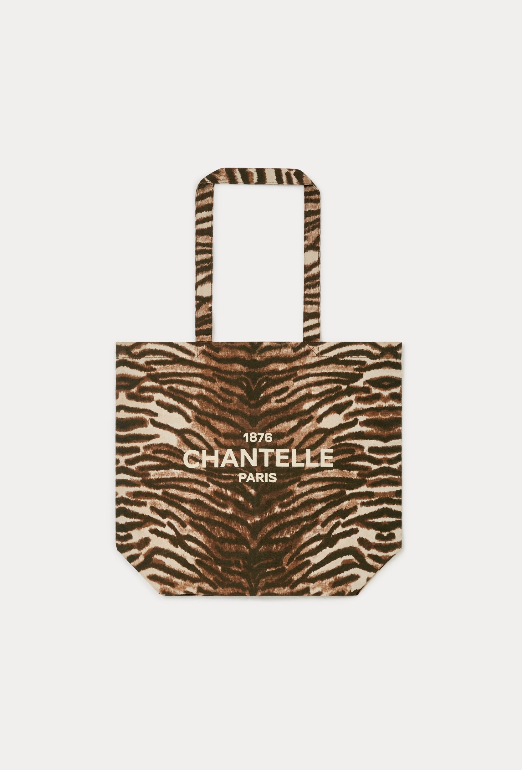 Chantelle Tiger Print Cotton Tote Bag
