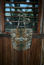 Chantelle Tiger Print Cotton Tote Bag