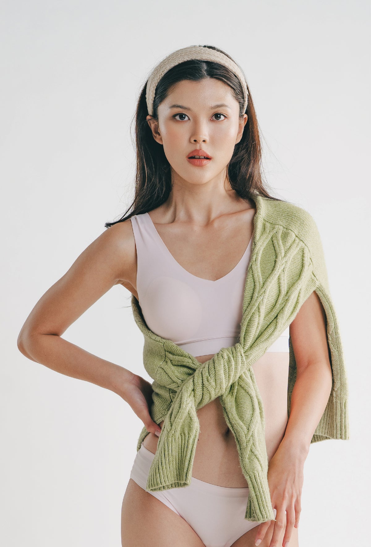 SoftStretch V-Neck Padded Bra