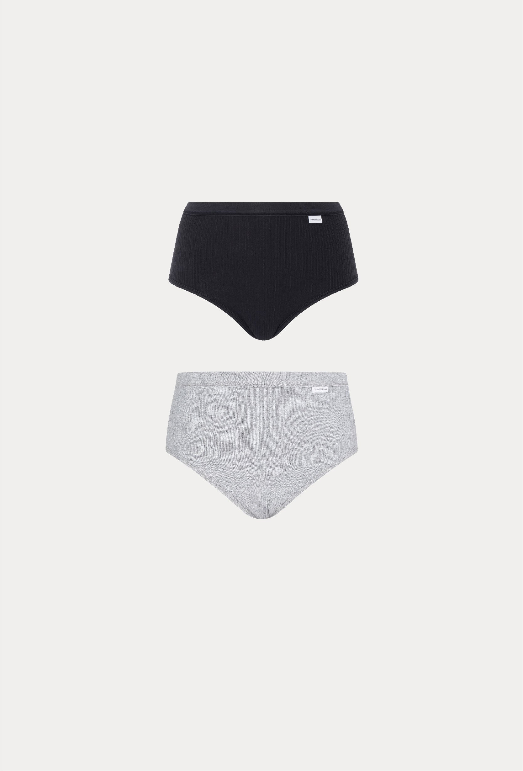 Multicolor Bundle Chantelle Cotton Comfort High Waist Brief 2 Pcs